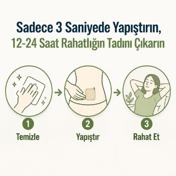 Kore Kırmızı Ginseng Rahatlatıcı Bitkisel Destek Bandı (25'li Paket)