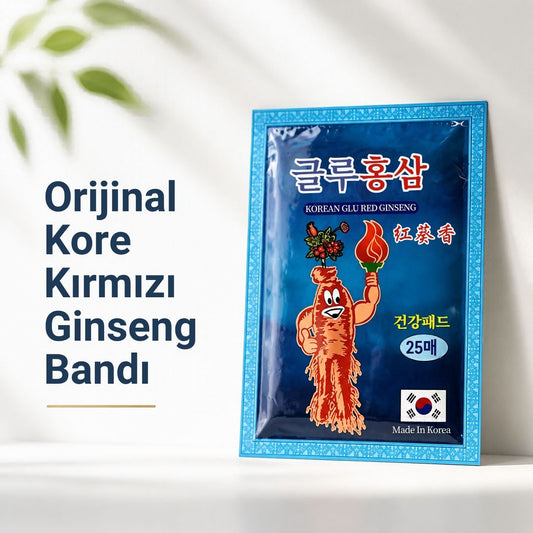 Kore Kırmızı Ginseng Rahatlatıcı Bitkisel Destek Bandı (25'li Paket)